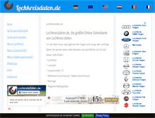Tablet Screenshot of lochkreisdaten.de